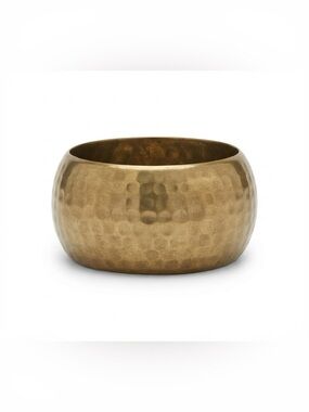 Brass Bangle Bracelet Hammered